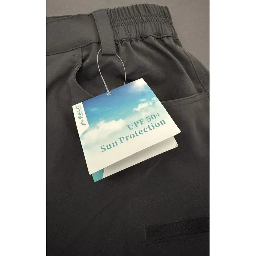 Willit Shorts Womens XL Gray UPF‎ 50 Sun Protection Hiking Outdoors Camping NWT